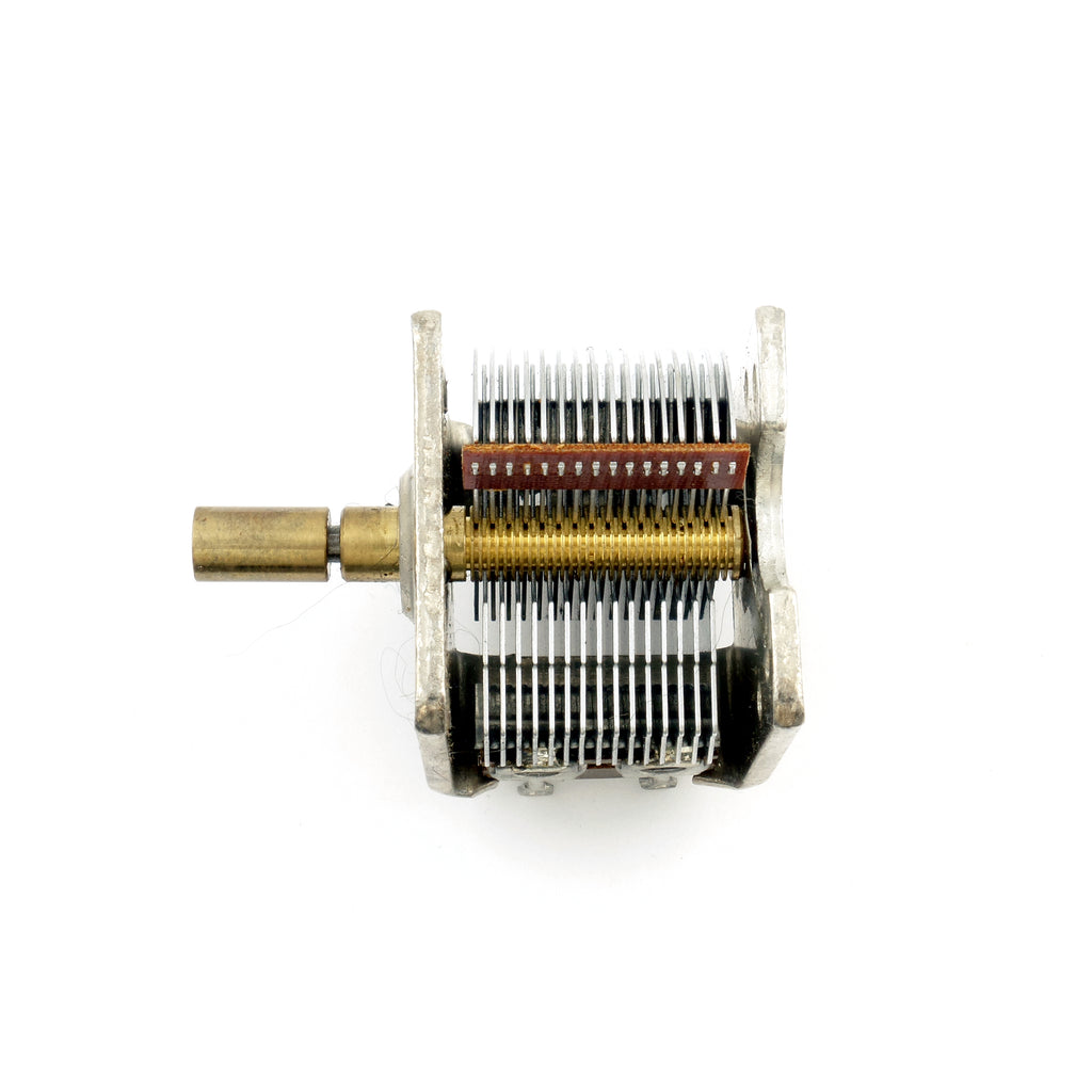 384pf Air Variable Capacitor with 8:1 planetary reduction drive (Factory Defects No Refunds)