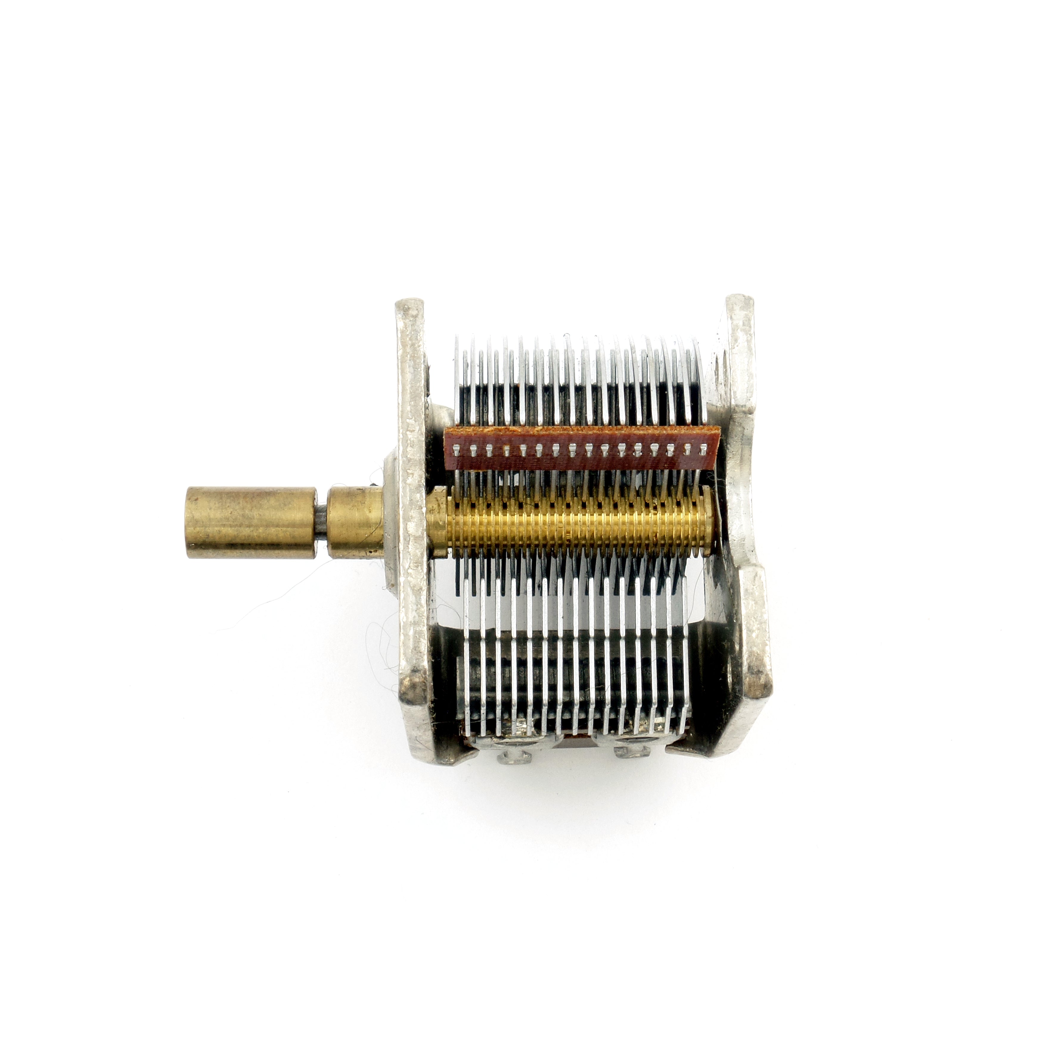 384pf Air Variable Capacitor with 8:1 planetary reduction drive (Factory Defects No Refunds)