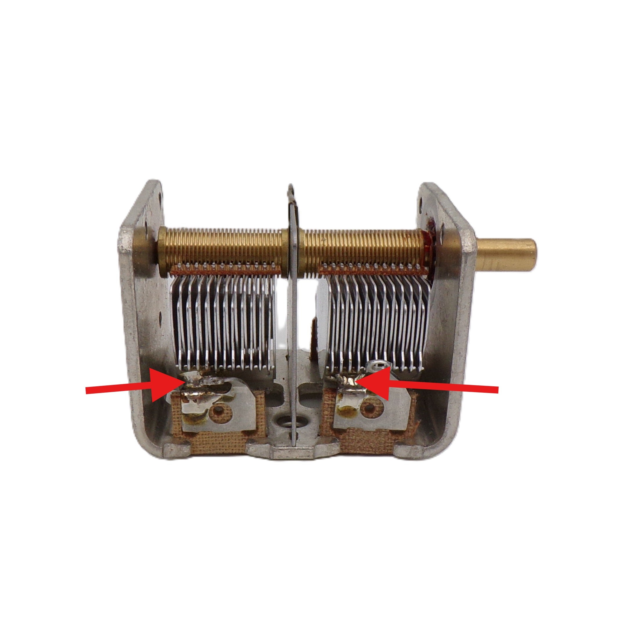 Dual Gang 365pf Air Variable Capacitor (Factory Defects No Refunds)